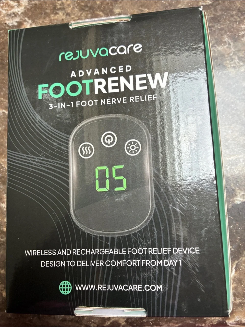 Rejuvacare Advanced FootRenew 3-in-1 Foot Nerve Relief – Gray